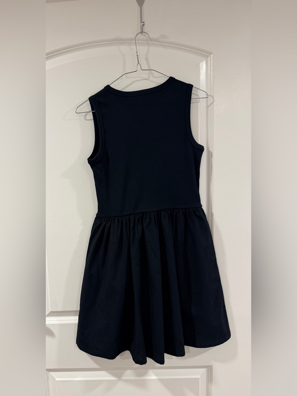 J.Crew Rib Knit Sleeveless Mini Dress Black XS NWT - Picture 4 of 10